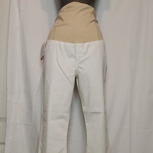 Isabel Maternity by Ingrid & Isabel Women White Skinny Maternity Jeans Inseam 29